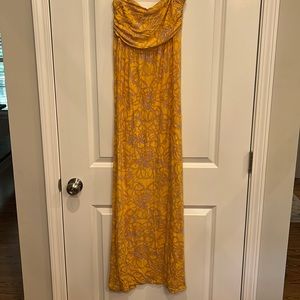 Strapless maxi dress